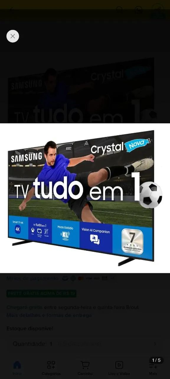 TV Samsung 50 Polegadas Tv 5 em 1 - Foto 2