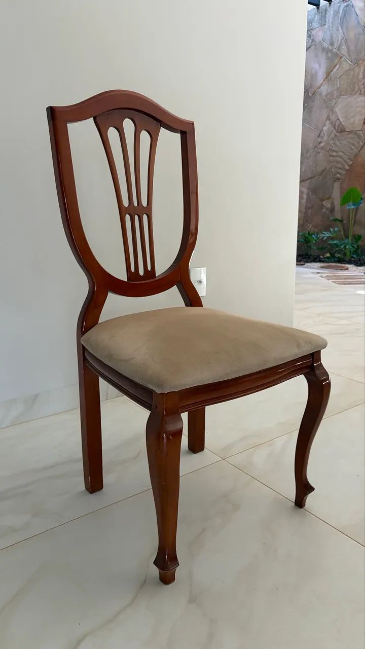 Mesa de Jantar 8 Lugares com Vidro Bisotado 10mm + 8 Cadeiras - Foto 5
