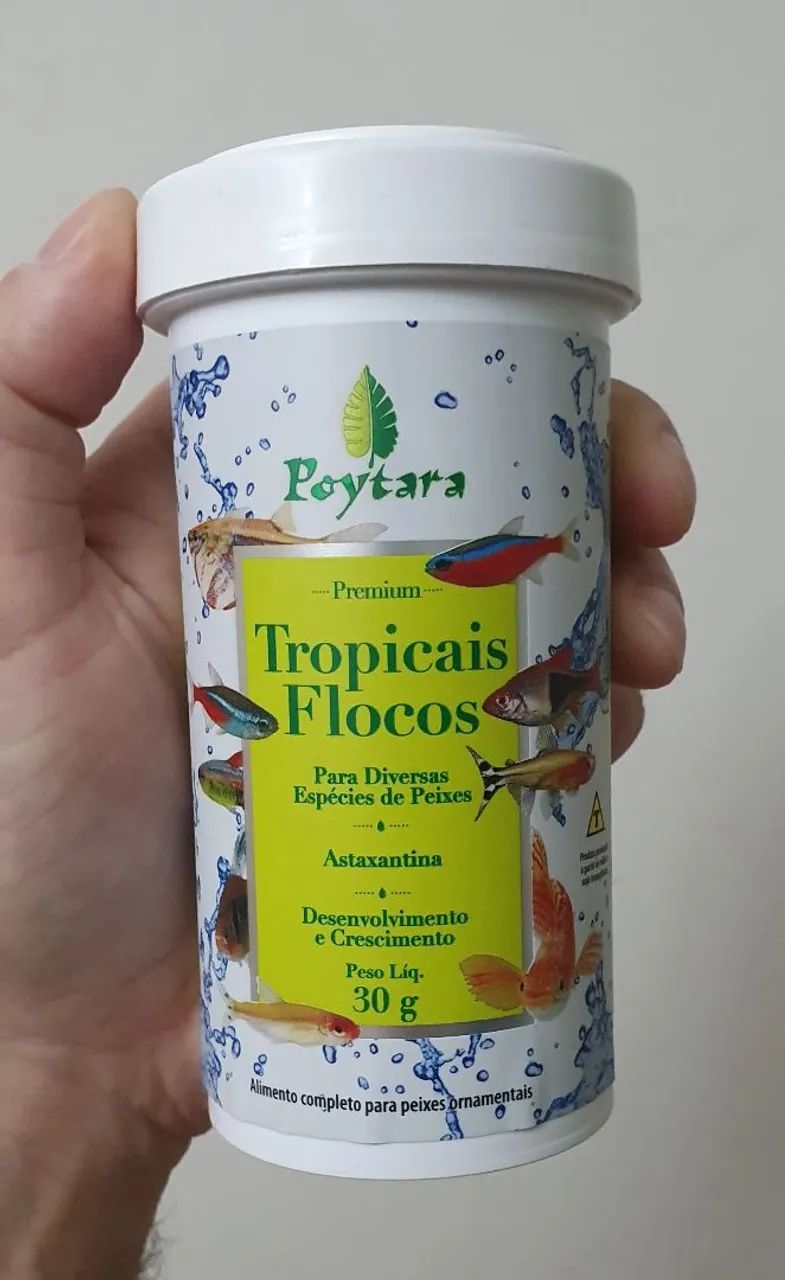 Ração Poytara Flocos 30g