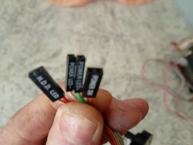 Cabo Interruptor Botão Power +Led RED para Painel frontal PC. - Foto 4
