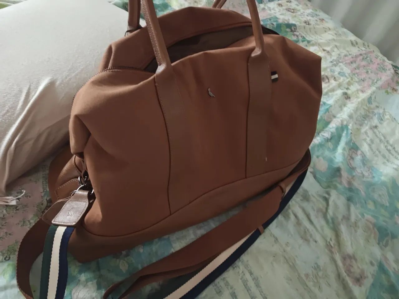 Bolsa de viagem de couro!!! - Foto 3