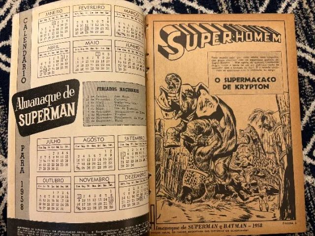 Almanaque Superman e Batman 1958 REFILADO EBAL - Foto 3