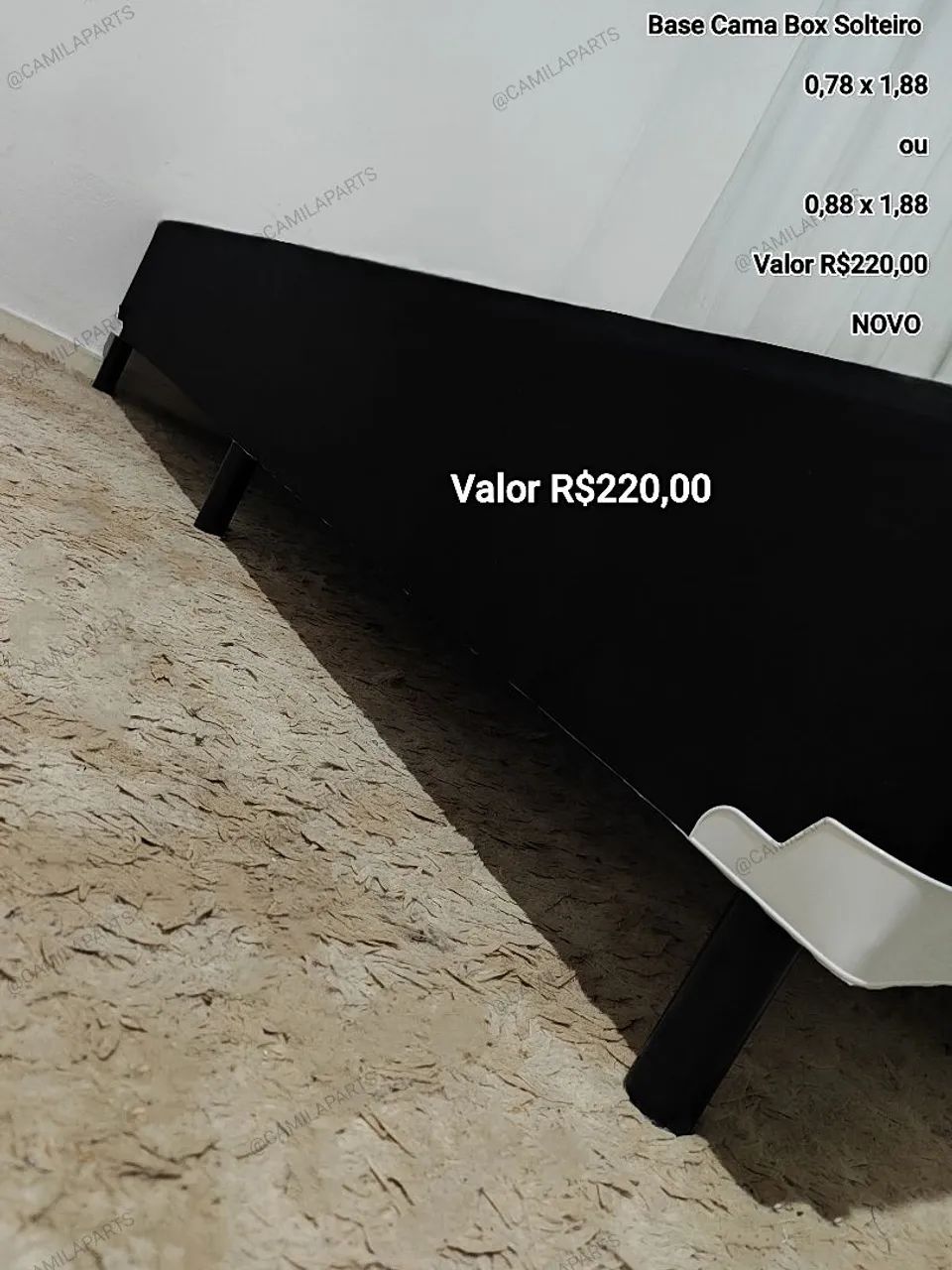 Base Cama Box Solteiro NOVO (ENTREGO) - Foto 4