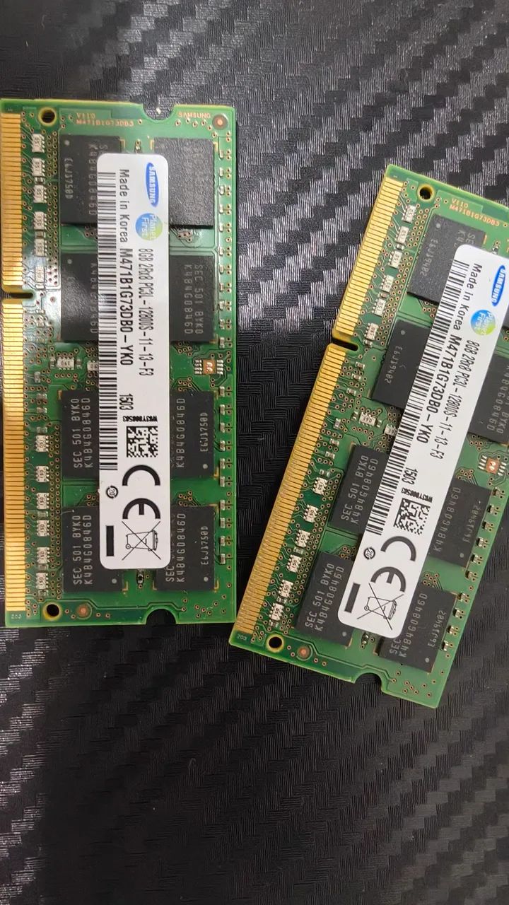 Memória RAM Samsung 8GB DDR3L 1600MHz para Notebook (PC3L-12800S)