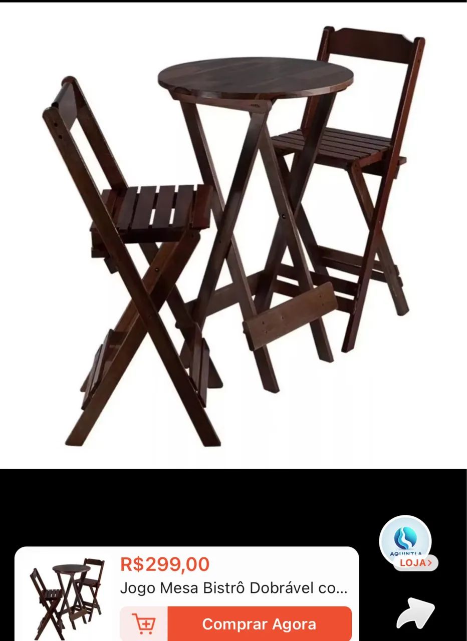 Mesa para espaço goumert 