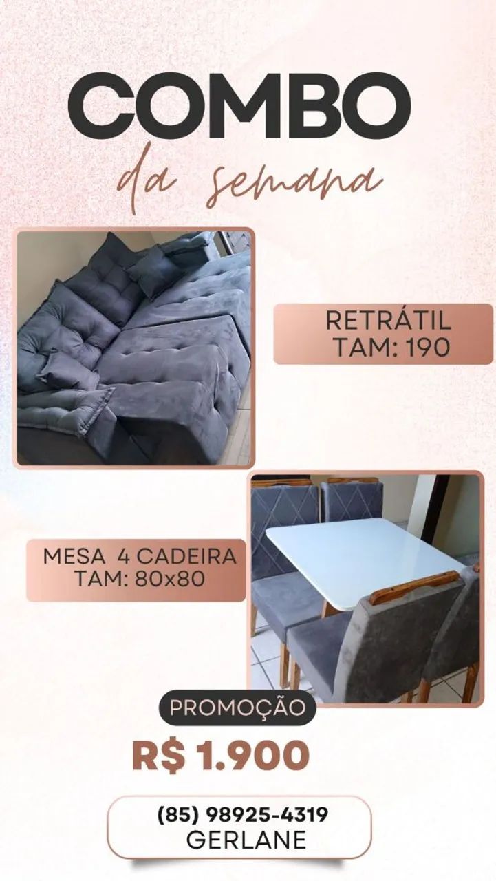 ?MESA E SOFÁ ? - Foto 4