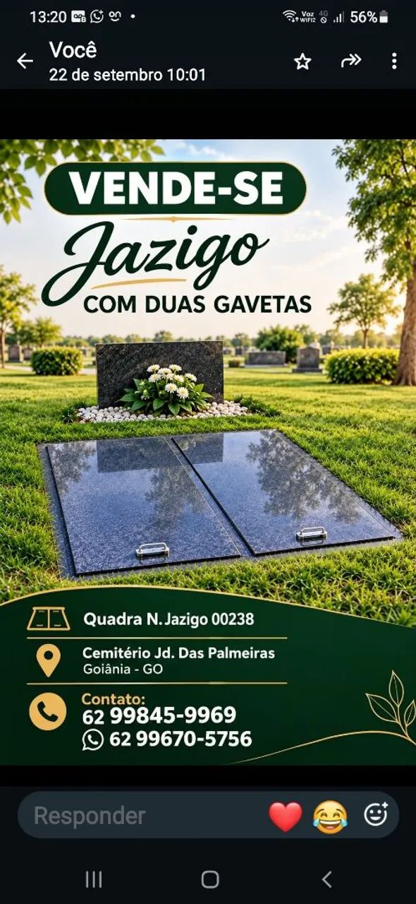 Vende se Jazigo