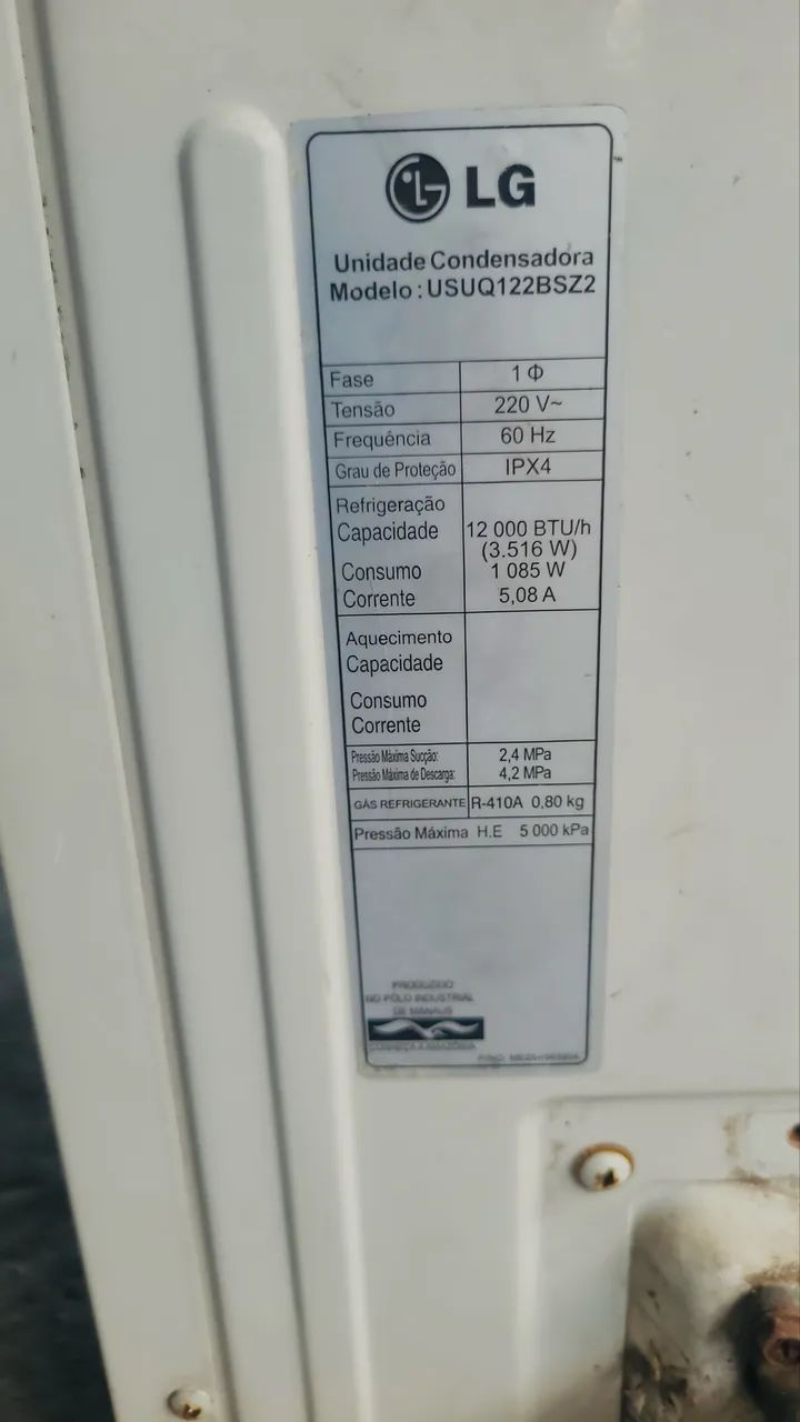 Ar Condicionado Split LG Inverter 12.000 Btus COM DEFEITO - Foto 5