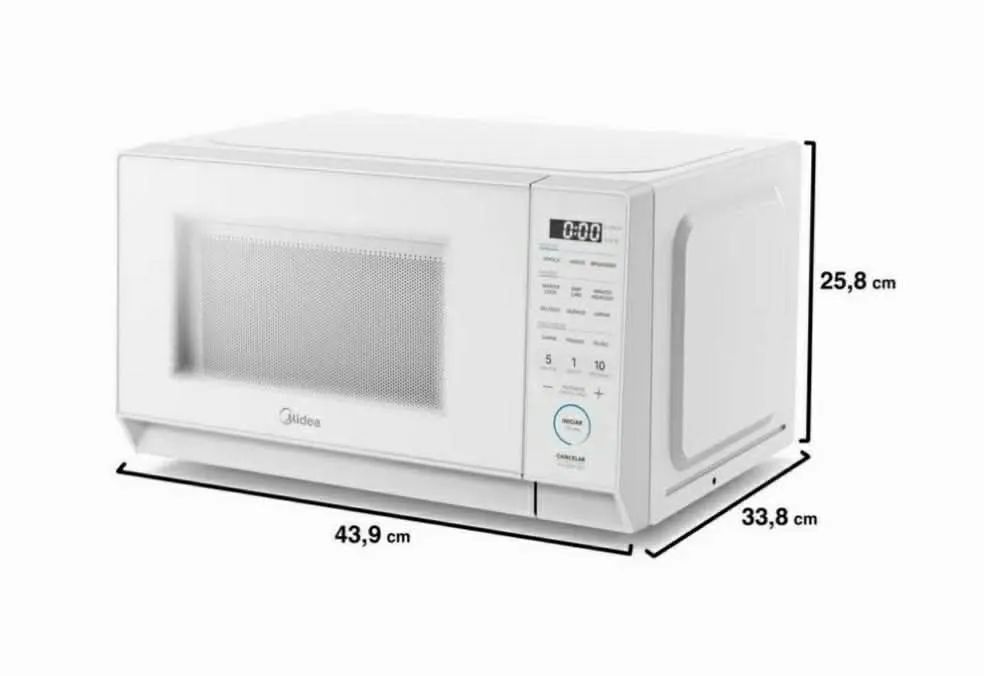 Microondas Midea 20L 127v NOVO, NA EMBALAGEM, LACRADO, sem detalhes ou observações. - Foto 5