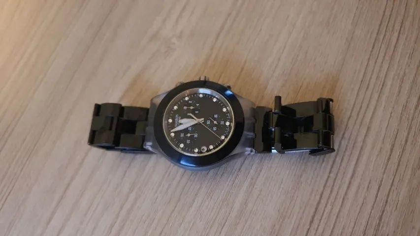 Relógio Swatch Irony Chrono Original - Suíço (Preto) - Foto 3