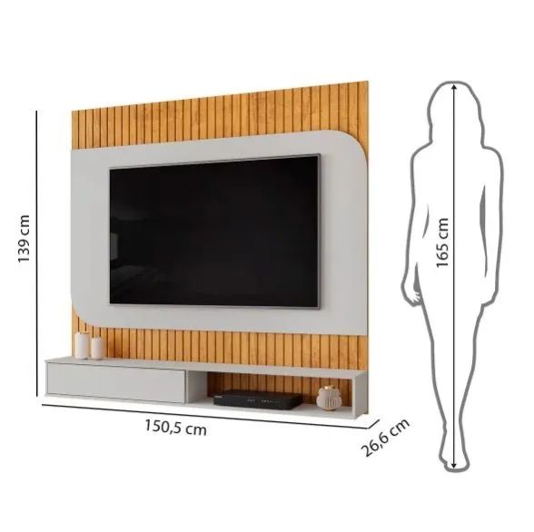 Painel Tom Para Tv Até 65 Polegadas 1 Porta Dj  - Foto 4