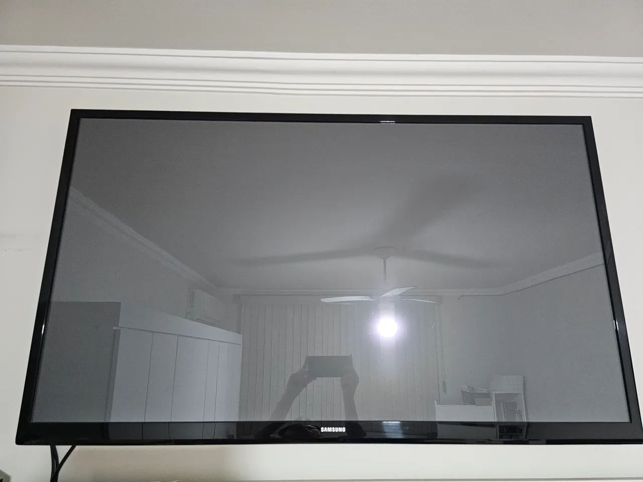 Tv samsung plasma 55" com MX Q Pro 5G 4K