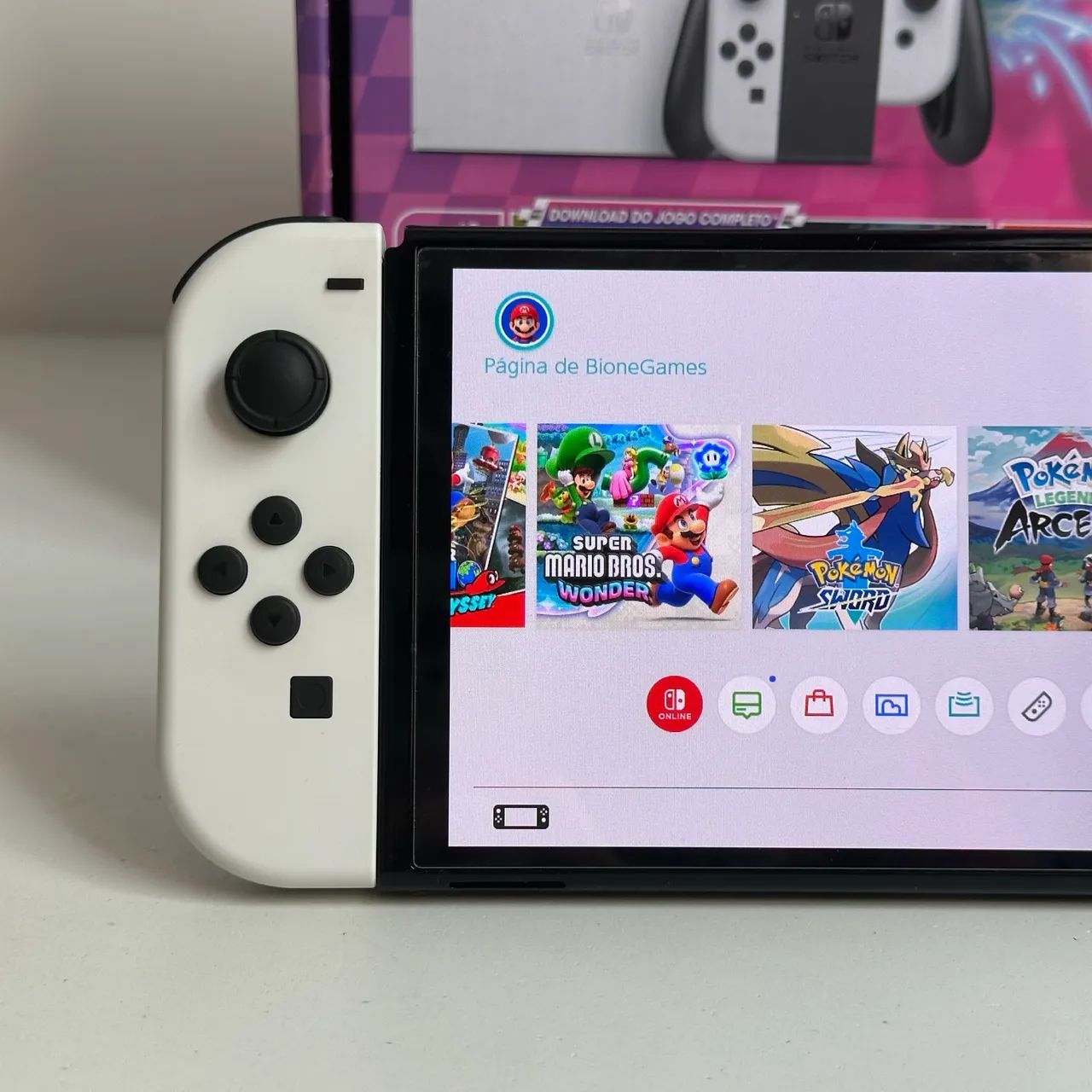 Nintendo Switch Oled Desbloqueado 128gb Usado - Foto 4