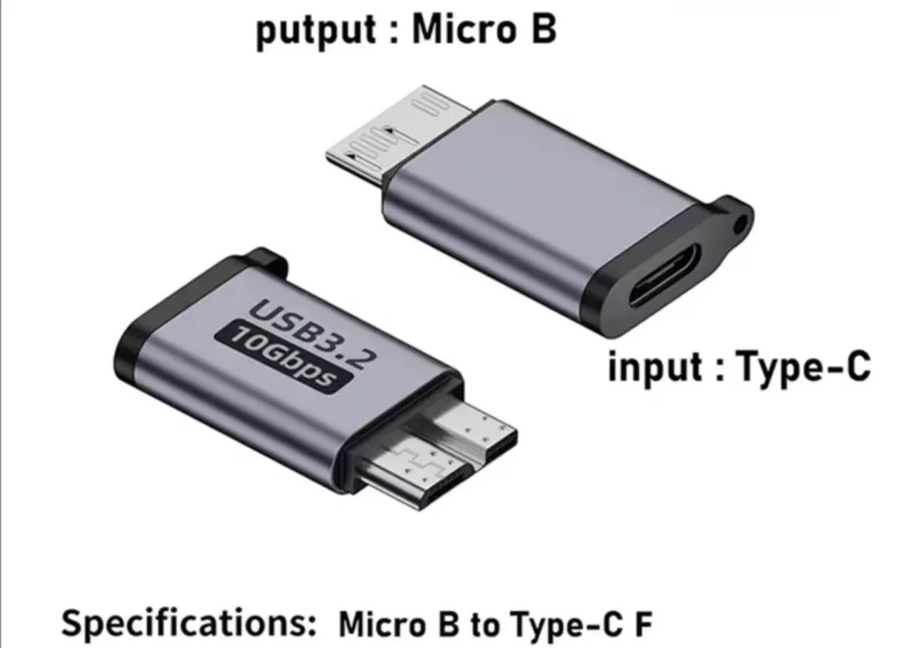 Adaptador Micro B para USB-C 