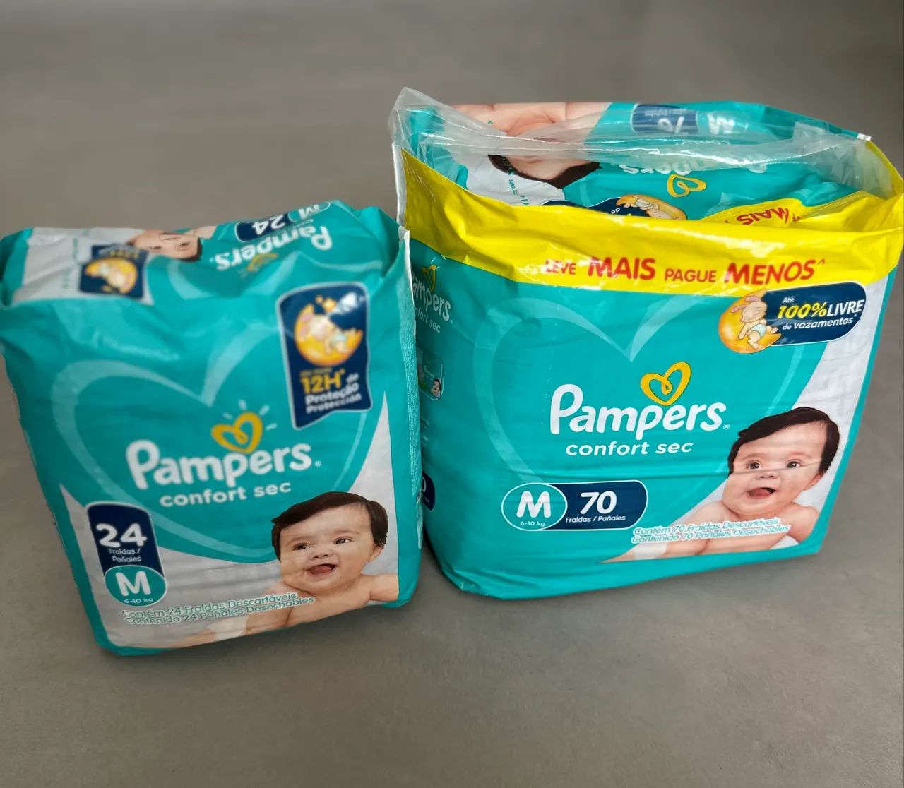 Pacotes de fralda Pampers Confort Sec M 94un