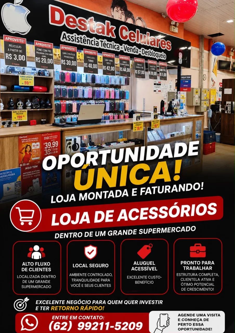 LOJA DE ACESSÓRIOS - MONTADA E FATURANDO.  - Foto 3
