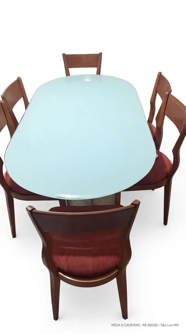 Mesa de jantar com 6 cadeiras 