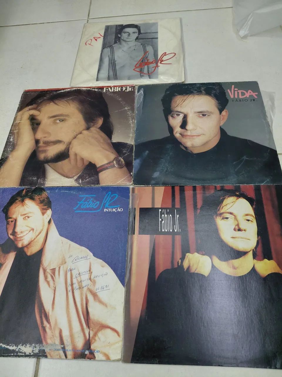 Disco vinil 5 lp Fábio jr R$ 15 cada