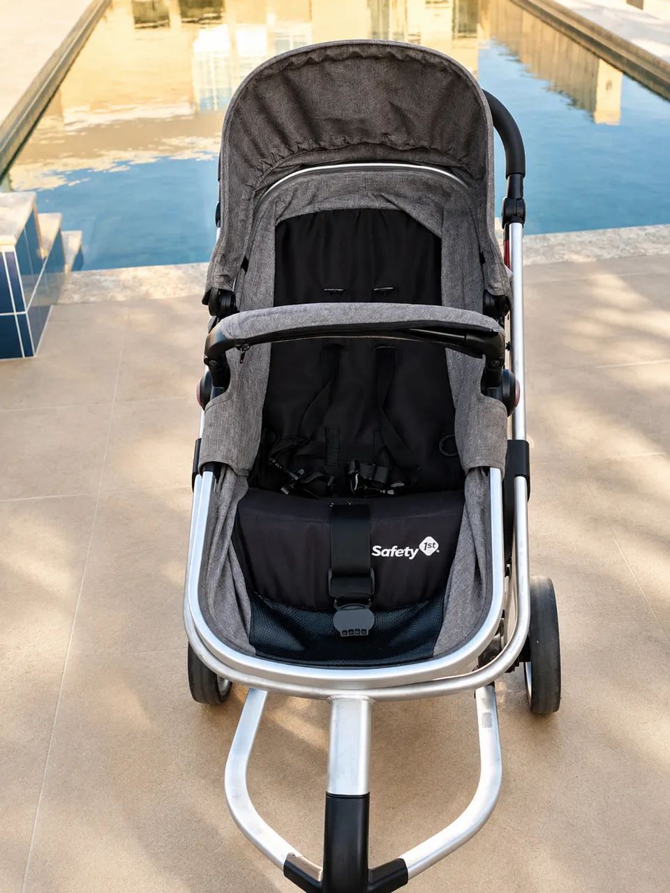 Carrinho de bebê Moisés com bebê conforto Safety - Foto 5