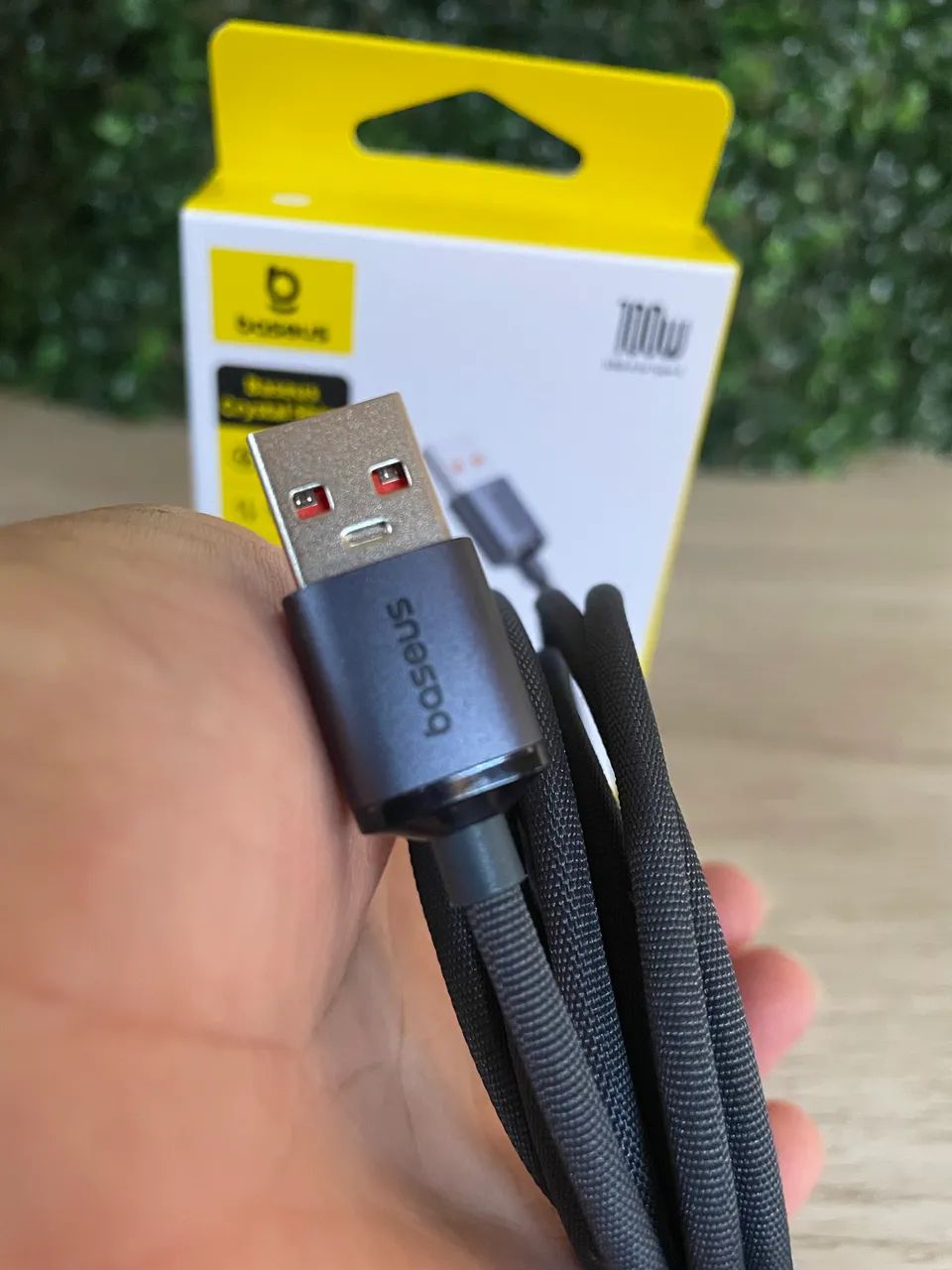 Cabo Baseus USB para C 100W  2M  - Foto 4