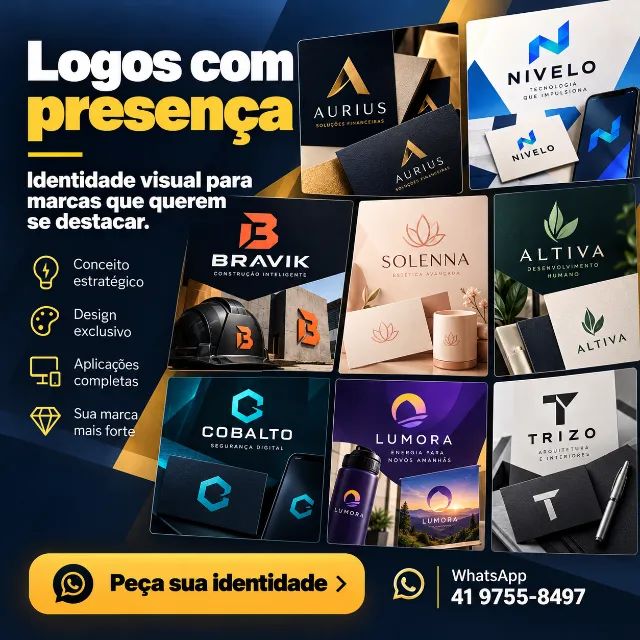 Criação visual para empresas | Logos, posts, catálogos e apresentações - Foto 4