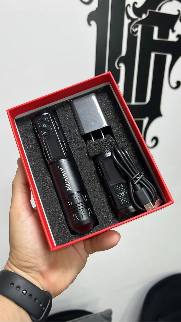 Maquina tattoo Pen com 2 baterias - Foto 3