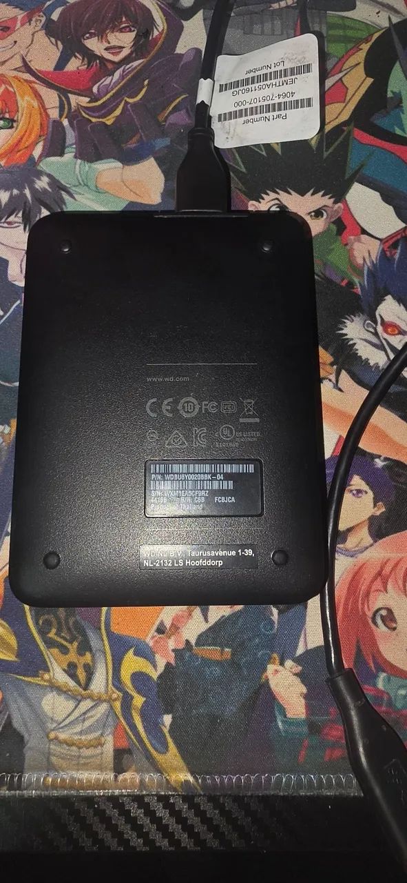 Hd externo 2T WD 100% saúde 