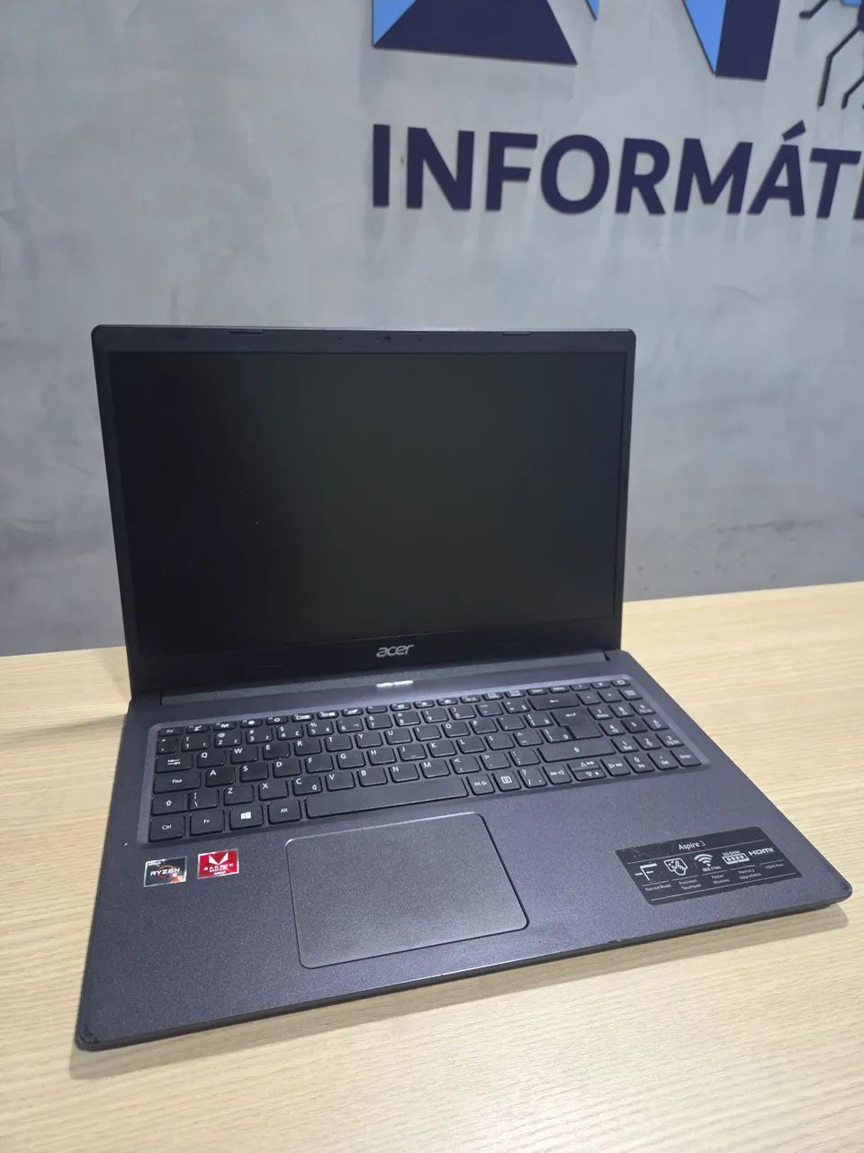 Notebook Acer Ryzen 5/ 8gb de ram e SSD
