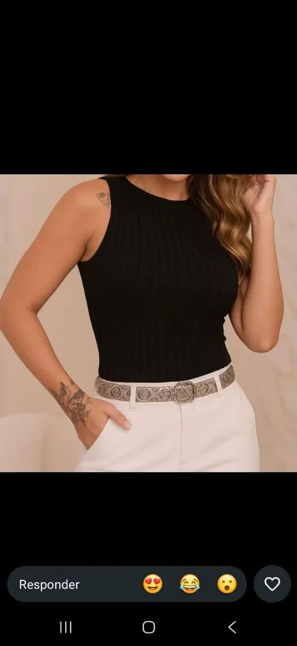 Blusa em Tricot modal - Foto 2