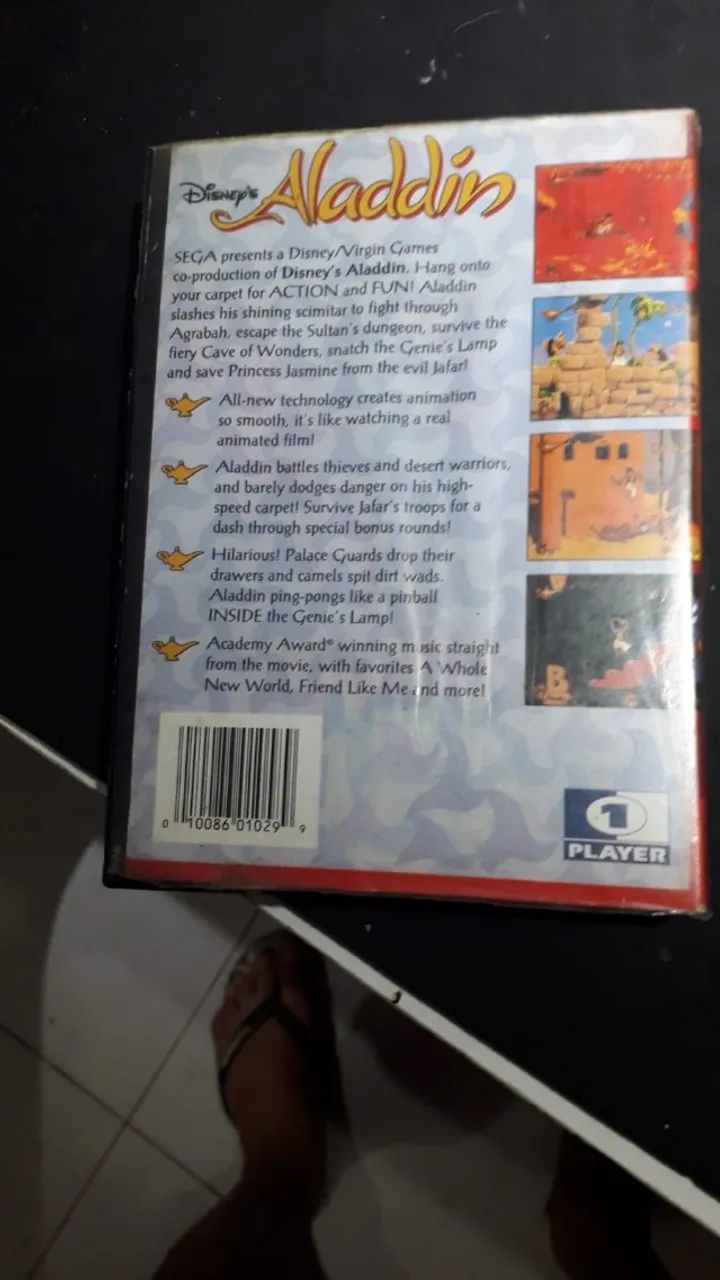Aladdin Mega Drive com CX de locadora  - Foto 3