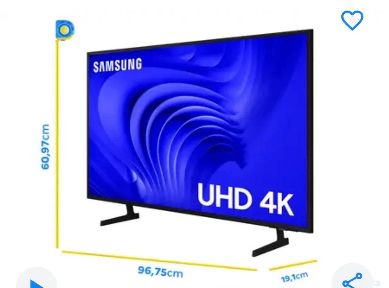 Smart TV 43? UHD 4K LED Samsung 43DU7700 + Wi-Fi Bluetooth Alexa 3 HDMI (Usada) - Foto 3