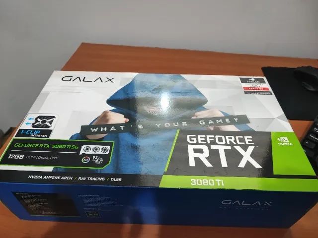 Placa de Vídeo RTX 3080 Ti Galax SG 12GB - Triple Fan - Impecável