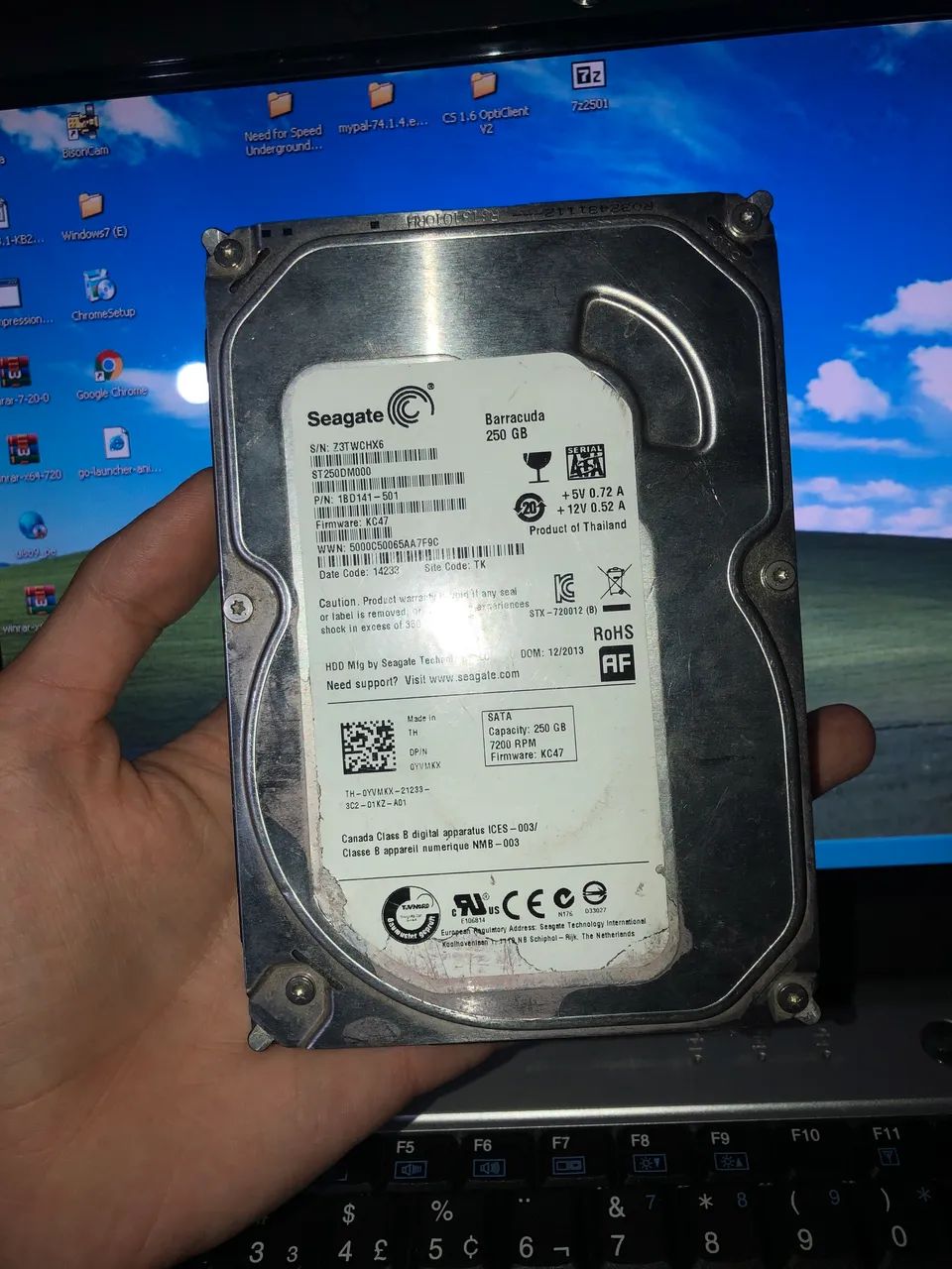 Hd pc seagate 250gb 