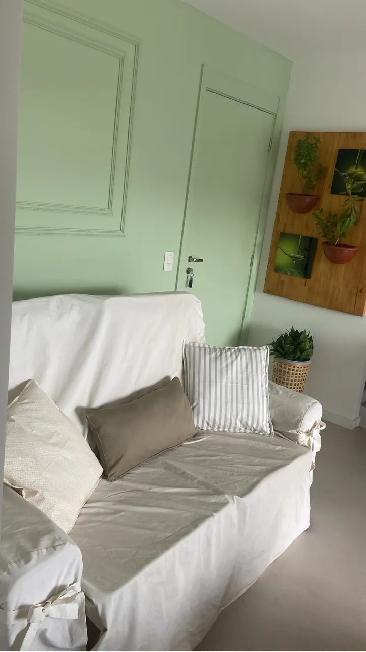 Sofá Suede Rose com capa impermeável  - Foto 4