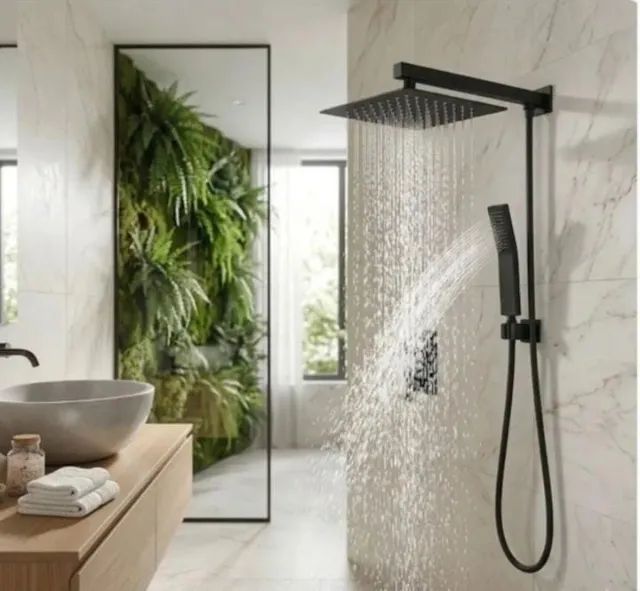 Chuveiro Ducha Preto Fosco