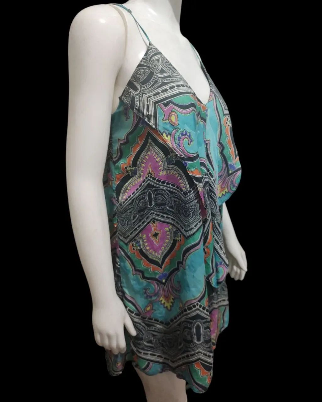 Vestido estampado azul - Foto 2