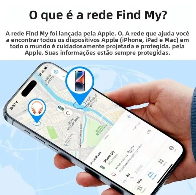 Rastreador air tag (Hoco E94) compatível com iPhone Find My (iPhone e iPad) - Foto 4