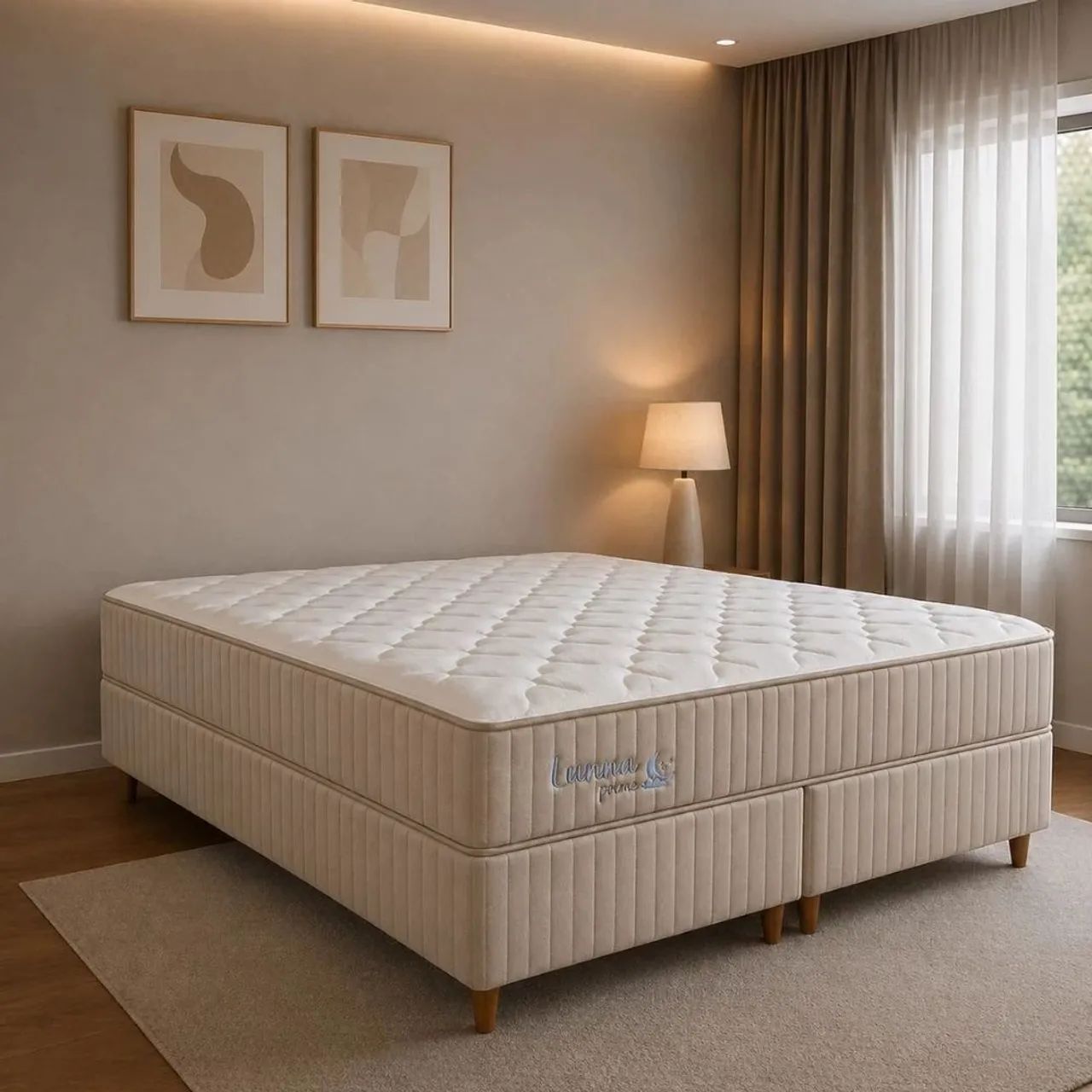CAMA BOX QUEEN PLUMATEX...