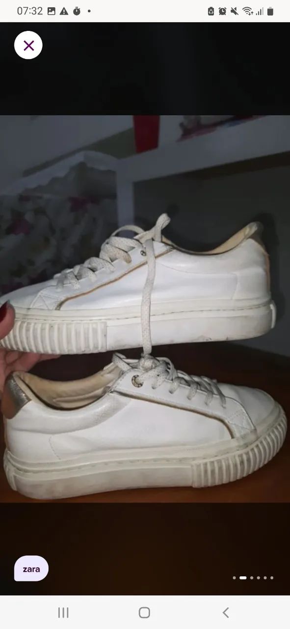 Tênis branco zara - Foto 2