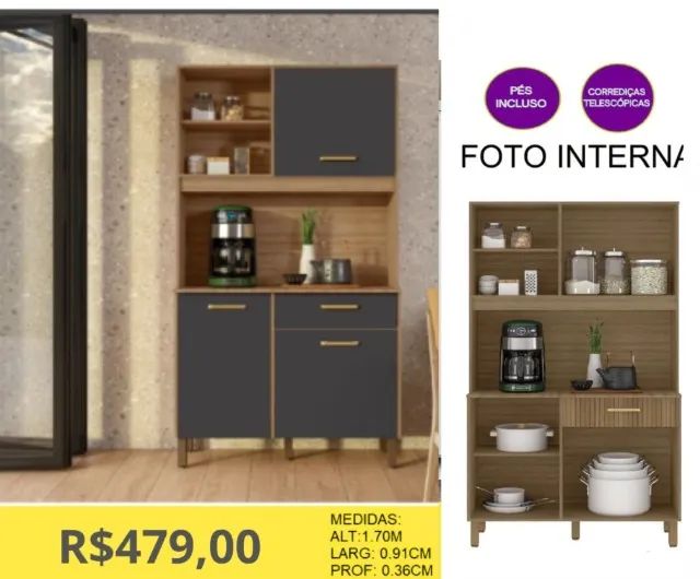 ARMARIO DE COZINHA KIT A PRONTA-ENTREGA  - Foto 3