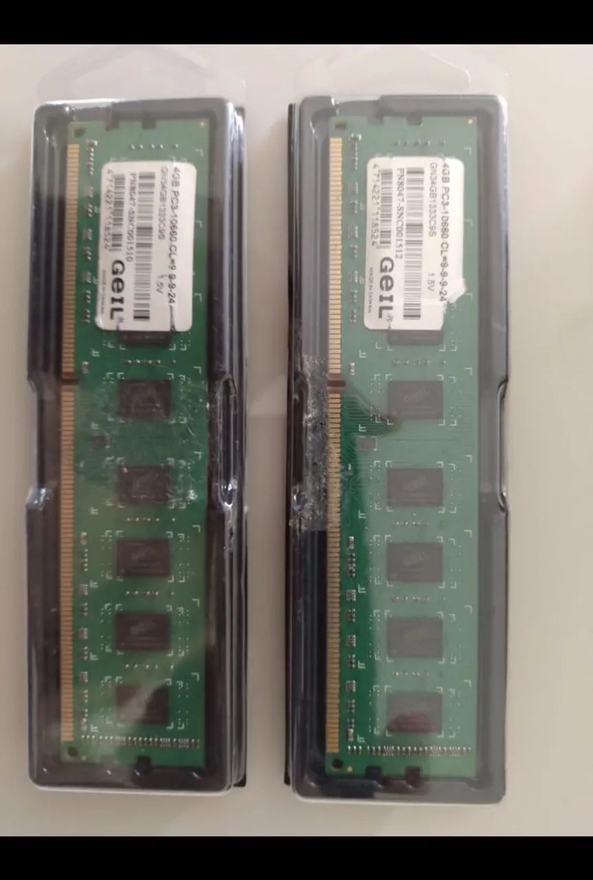 Par de memórias DDR3 4gb cada 