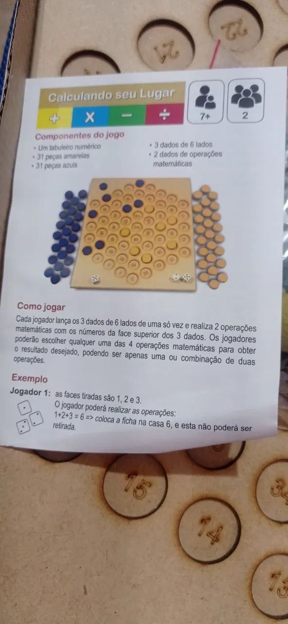 Jogo "Calculando seu lugar " - Foto 3
