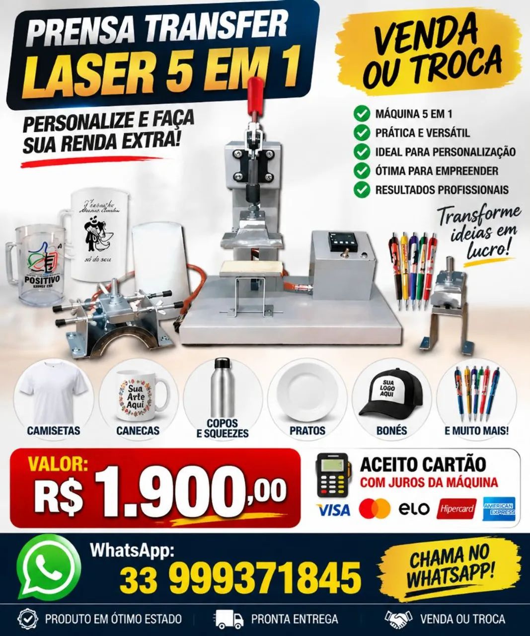 Oportunidade! Vendo ou Troco