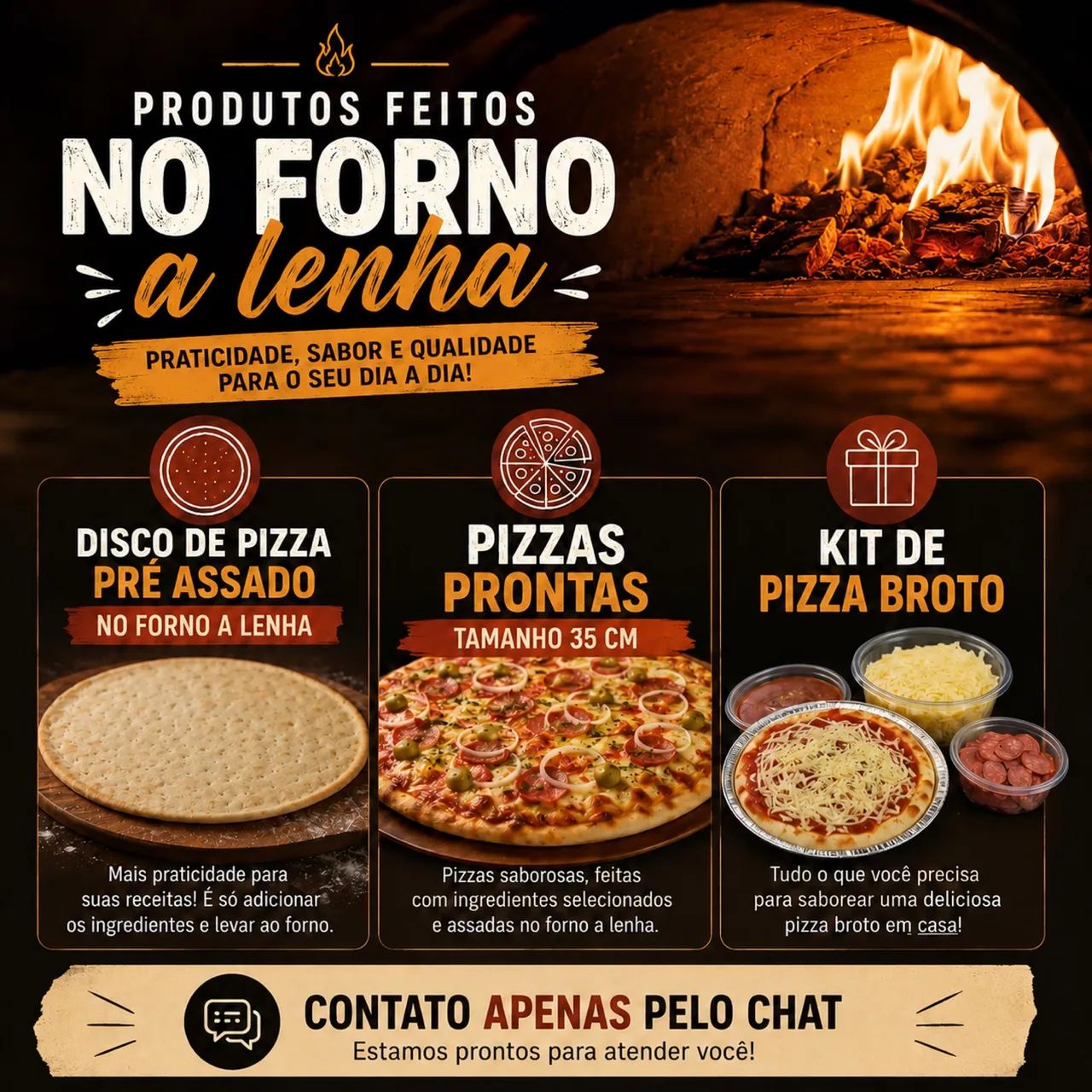 PIZZA PRÉ ASSADA E DISCOS DE PIZZA 