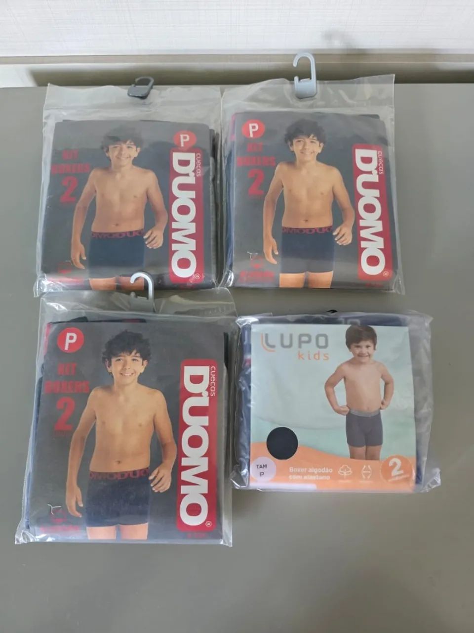 Cuecas Menino Kit 4 Unidades P - Lupo e Duomo