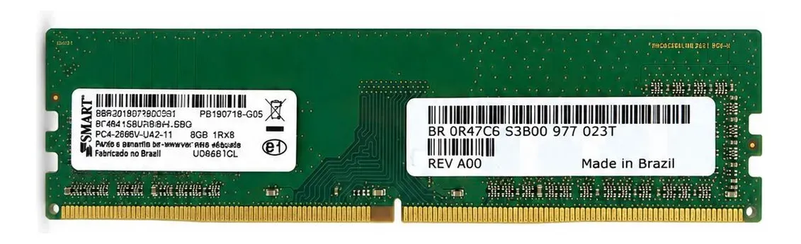KIT 4x MEMÓRIA KINGSTON 8GB DDR4 2400MHz KVR24N17S8/8 - TOTAL 32GB