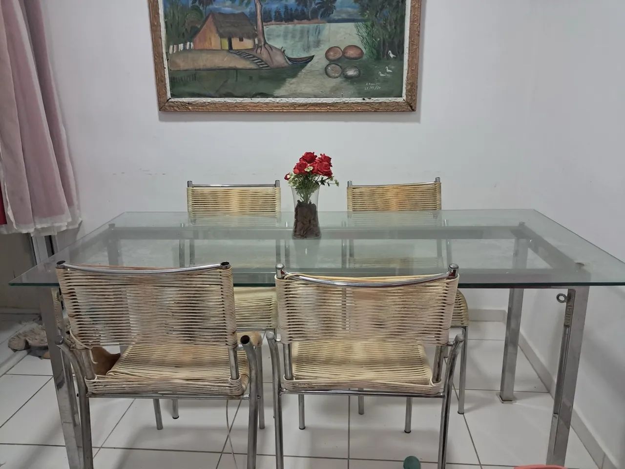 Mesa de Aço Inox e vidro - Foto 2