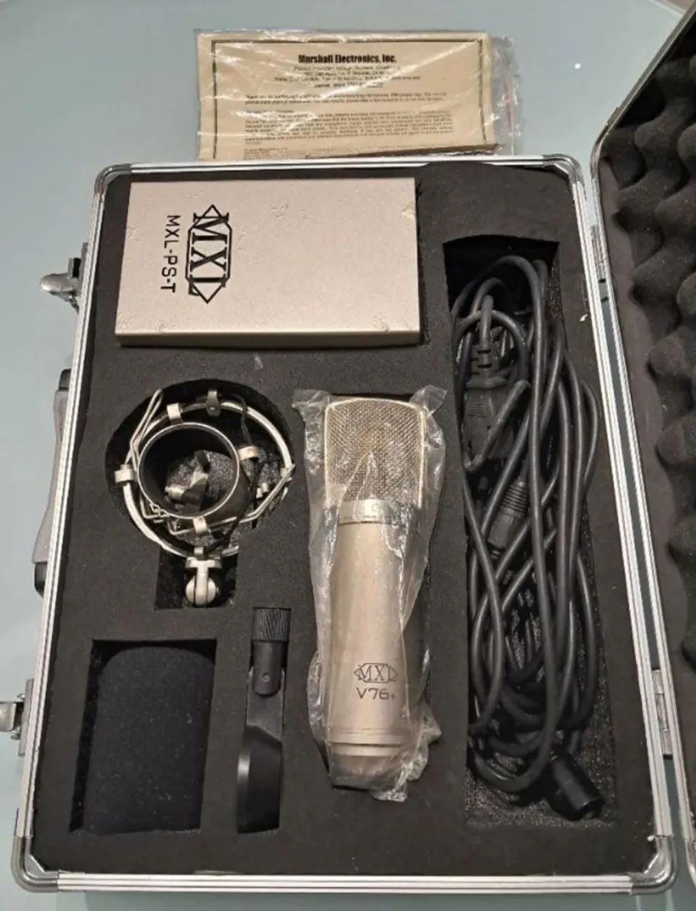 Kit Microfone Condensador Valvulado MXL V76t