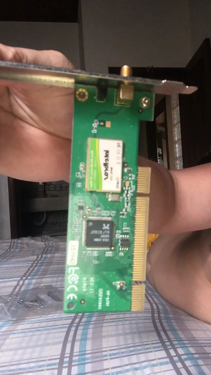 placa é uma placa de rede Wi-Fi PCI para computador de mesa (desktop) - Foto 2