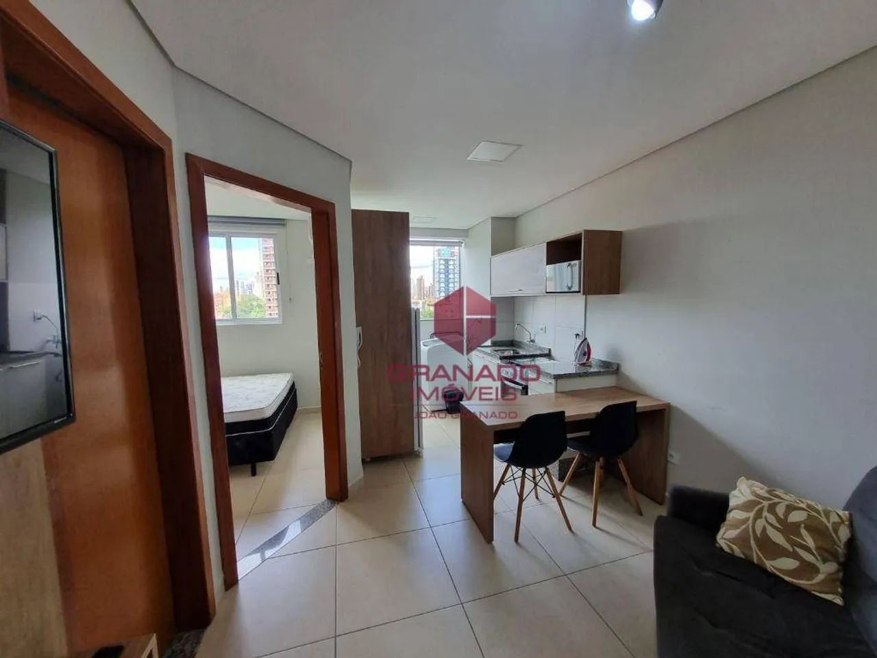 Apartamento de 1 quarto, TODO mobiliado e equipado com eletros e utensílios. Área de lazer - Foto 2
